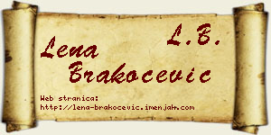 Lena Brakočević vizit kartica